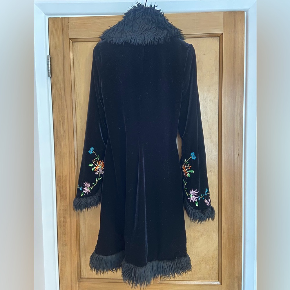 2 Pc set: Vintage Betsey Johnson New York Duster Coat and Matching Pants - Picture 7 of 8